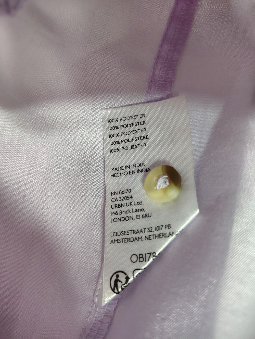 Pilcro Anthropologie Lilac Shine Blouse Large - Picture 4 of 7